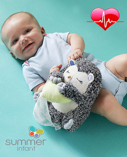 Summer Infant Sleep Toy Little Heartbeats Soother Hedgehog made of Fabric with White Sounds for 0++ Months