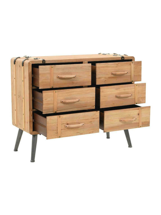 Συρταριέρα Κρεβατοκάμαρας mit 6 Schubladen 91x35x73cm