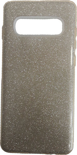 Forcell Back Cover Σιλικόνης Χρυσό (Galaxy S10+)