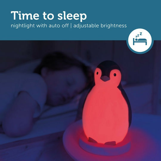 Zazu Sleep Toy Pam The Penguin with Lights for 24++ Months