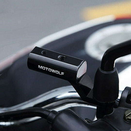 Motowolf Адаптер за мотоциклет 1бр Черен