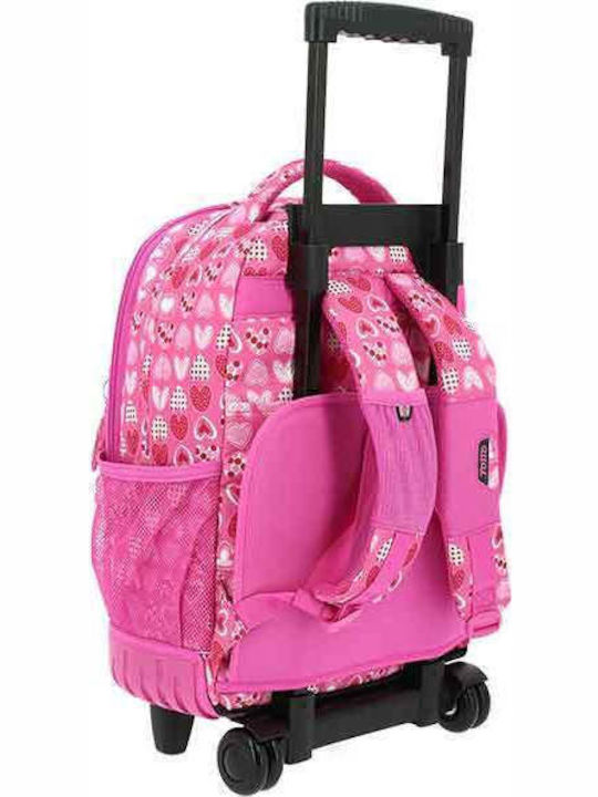 Totto Morral Renglon Elementary School Trolley Bag Pink L34xW23xH46cm