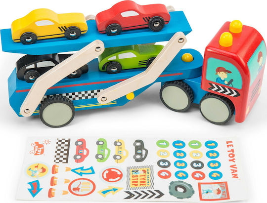 Le Toy Van Lastwagen / Lieferwagen Autotransport Set mit Truck