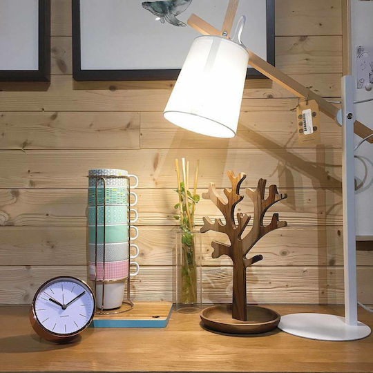 Karlsson Minimal Copper Silent Tabletop Clock with Indicators Metal with Alarm Clock Copper KA5536WH