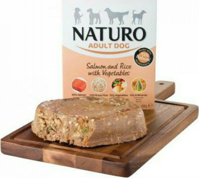 Naturo Canned Grain Free Wet Dog Food with Vegetables, Rice and Salmon 1 x 400gr