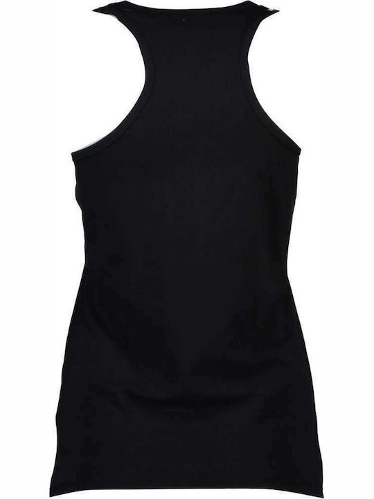 Silvian Heach Women's Athletic Cotton Blouse Sleeveless Black