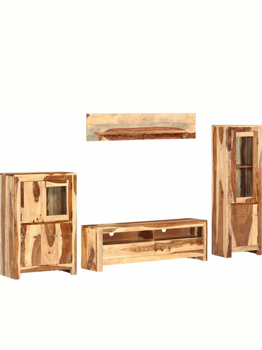 Wohnzimmer TV-Einheit Sheesham L120xB30xH40cm