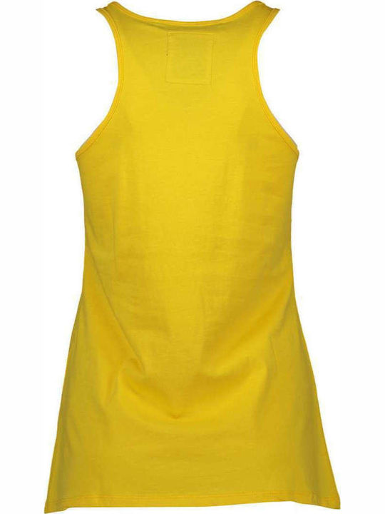 Silvian Heach Women's Cotton Blouse Sleeveless Yellow