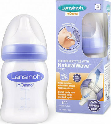 Lansinoh Plastikflasche mit Silikonsauger für 0+, 0+ m, Monate 160ml 1Stück