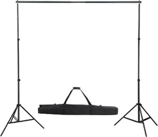 vidaXL Hintergrundsystem & Beleuchtung Fotohintergrund Papier 300x600cm Schwarz