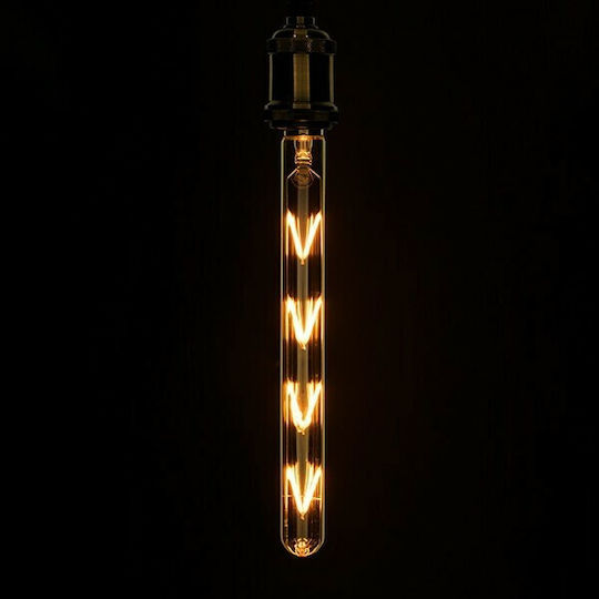 GloboStar LED Bulb 8W 300mm for Socket E27 and Shape T30 Warm White 760lm Dimmable