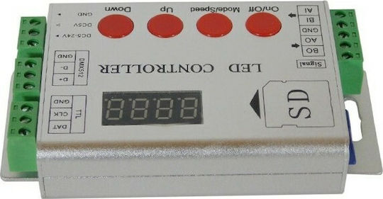 GloboStar Ασύρματο RGB Controller RF με Κάρτα SD 73444