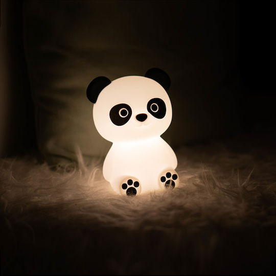 Josef Niermann Kinder Dekorative Lampe Paddy Panda mit Farbwechsel Weiß 13.5x9.5x7.5εκ.