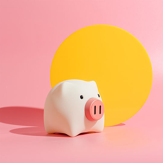 Josef Niermann Kinder Dekorative Lampe Piggy Pig Weiß