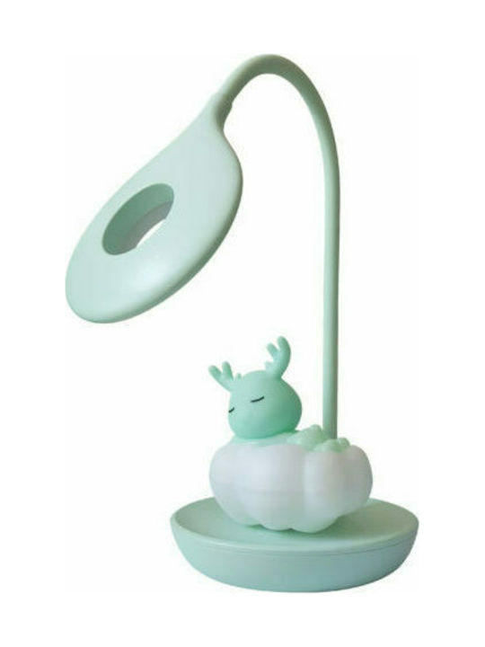 Led Kids Desk Lamp Bright Sun Sleep Deer Green