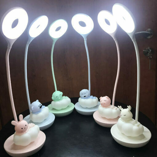 Bright Sun Lumini LED Lampă de birou pentru copii Bright Sun Funny Bunny Albastru