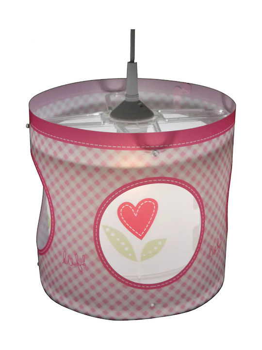 Josef Niermann Lief For Girls Single Bulb Kids Lighting Pendant of Plastic In Pink Colour