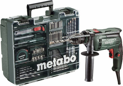 Metabo SBE 650 Set Κρουστικό Δράπανο 650W με Θήκη και με Σετ εξαρτημάτων