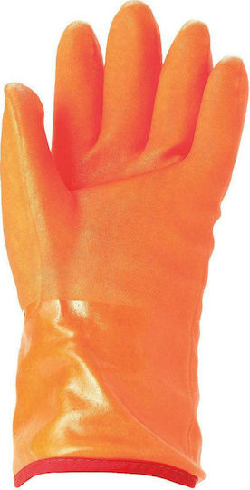 Ansell Polar Grip Wasserdicht Arbeitshandschuhe Kältebeständig Orange Leder/Baumwolle 1Stück