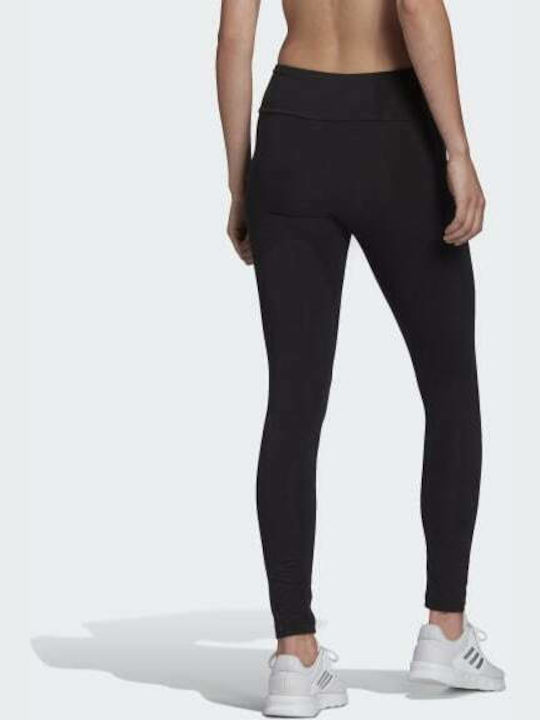Adidas Loungewear Essentials Logo Γυναικείο Μακρύ Κολάν Ψηλόμεσο Μαύρο
