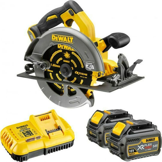 Dewalt Δισκοπρίονο 54V 2x6Ah με Σύστημα Αναρρόφησης