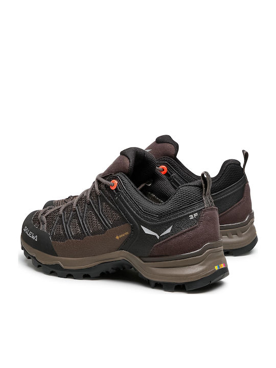 Salewa MTN Trainer Lite GTX Γυναικεία Ορειβατικά Παπούτσια Αδιάβροχα με Μεμβράνη Gore-Tex Καφέ