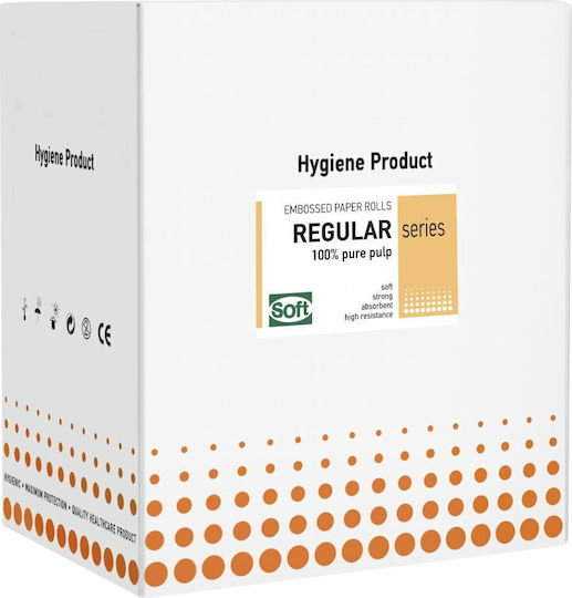 Soft Care Εξεταστικό Ρολό Χάρτινο Regular Standard 50εκ. x 50μ. Λευκό