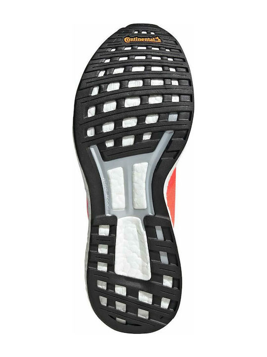 Boost Adizero Boston 8 Sport Shoes Running Signal Coral / Silver Metallic / Cloud White