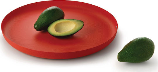 Alessi Texture Metal Oval Tavă de Servire în Culoare Roșu 35x35x3cm JM14/35 RT 1buc