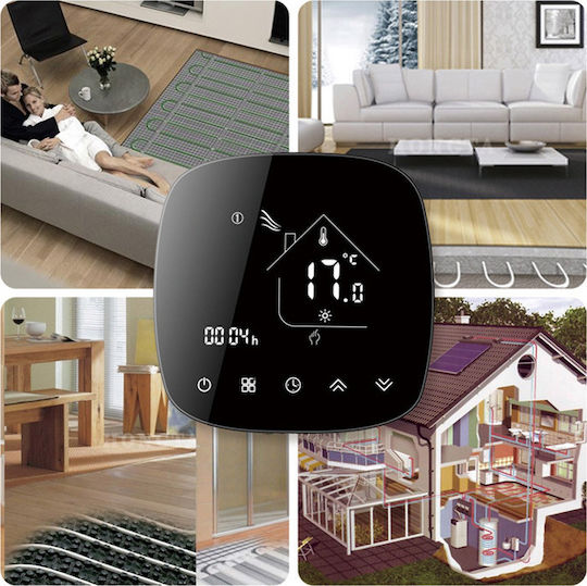 BHT-001-GBLW Smart Digital Thermostat with Touch Screen και Wi-Fi