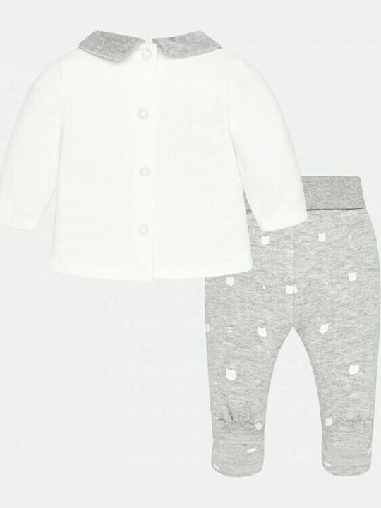 Mayoral Kids Winter Set With Pants 2pcs White