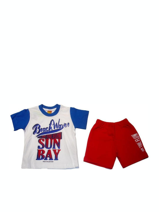 Trax Kids Set with Shorts Summer 2pcs White