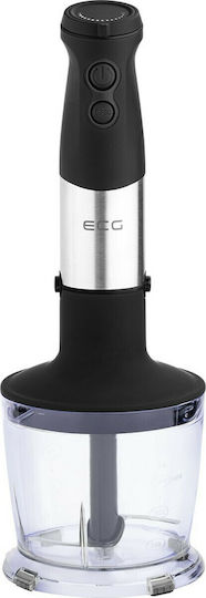 ECG Hand Blender with Inox Rod 750W Black