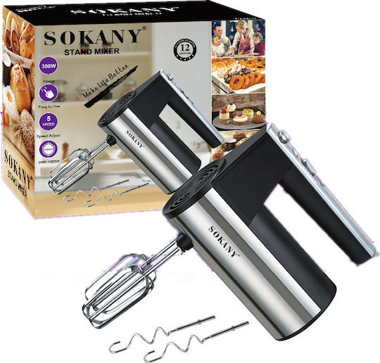 Sokany CX-6619-2 Μίξερ Χειρός 300W Μαύρο