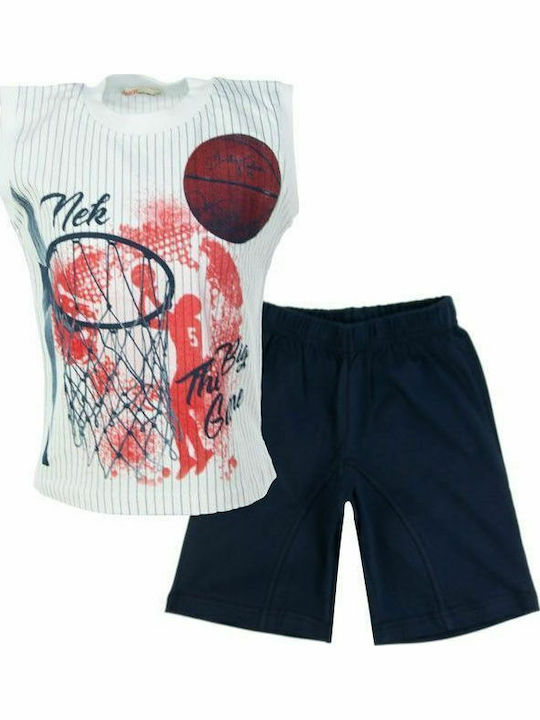 Nek Kids Wear Kinder Set mit Shorts Sommer 2Stück Blau