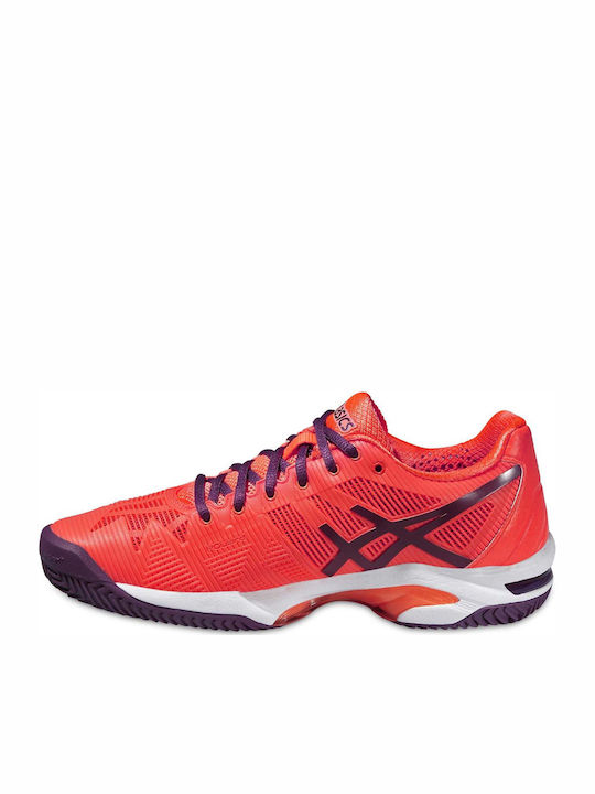 ASICS Gel Solution Speed 3 Tennisschuhe Tongelände Rot