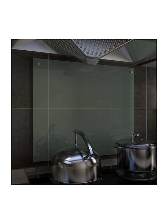 vidaXL Rectangular Glass Back in White Colour 70x60cm 249453