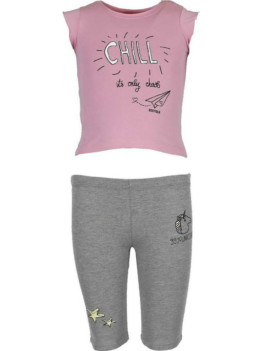 BodyTalk Kids Set with Leggings Summer 2pcs Pink