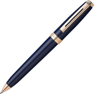 Sheaffer Prelude Cobalt Blue Pix Pix cu bilă cu cerneală Negru Corp Negru