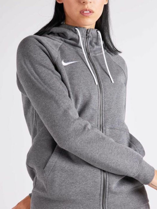 Dri-Fit Dry Park 20 Women's Sweatshirt Jacket Hooded Gray