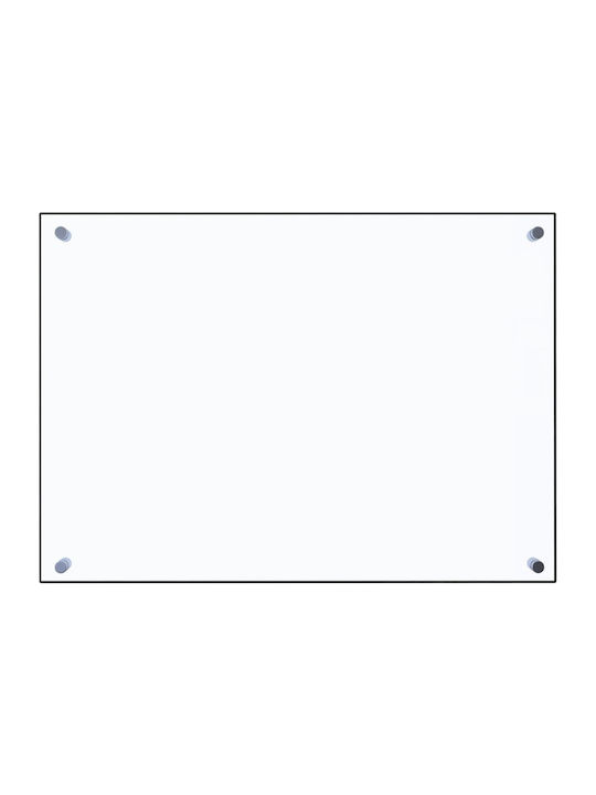 vidaXL Dreptunghiulară Bucătărie Înapoi din Sticlă în culoarea Transparent 70x50cm 249467 1buc