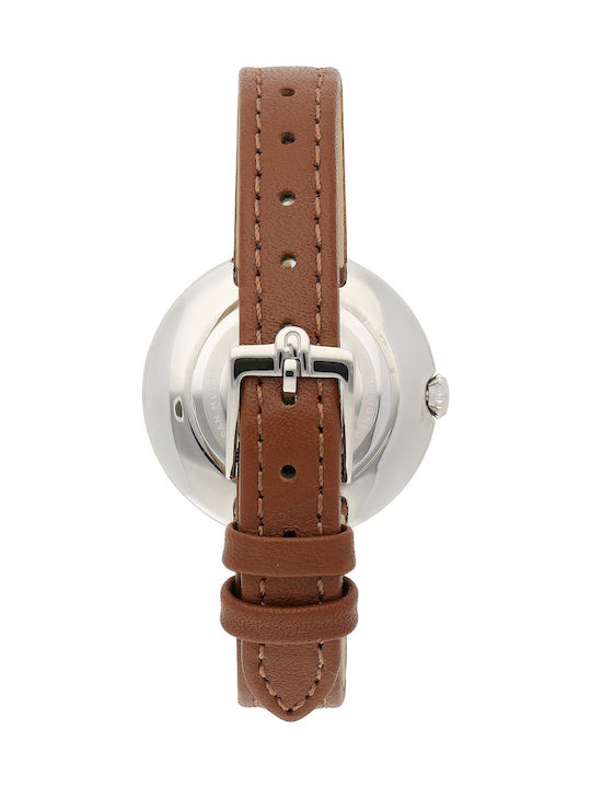 Furla Cosy Damen Uhr mit Braun Lederarmband