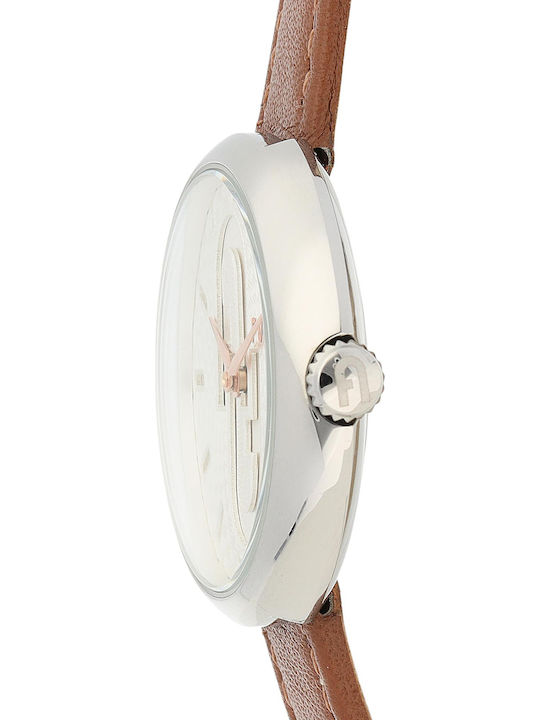 Furla Cosy Damen Uhr mit Braun Lederarmband