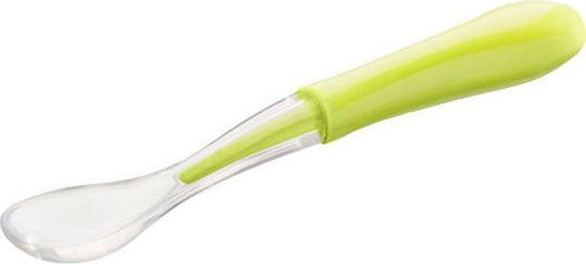Akuku Βρεφικό Κουτάλι από Σιλικόνη Green A0129