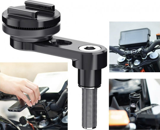 SP Connect Motorcycle Phone Mount with Clip for Handlebar Clamp