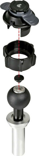 Lampa Opti Tube Motorcycle Cellphone Mount for Handlebar Clamp 10 - 13.3 mm