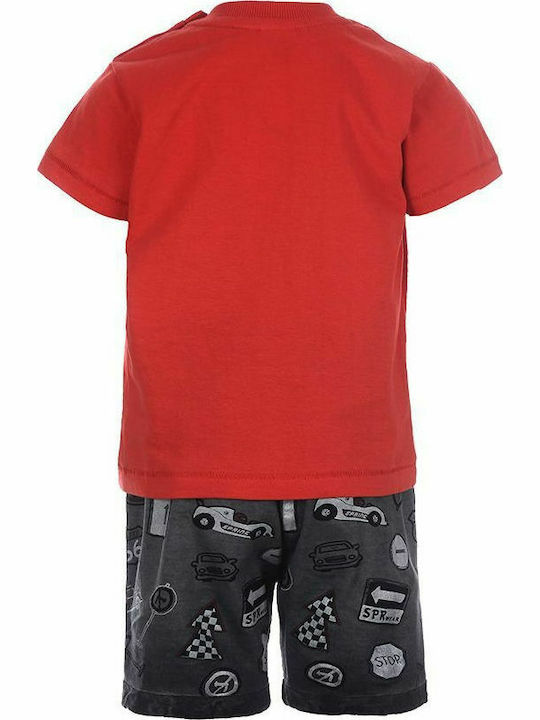 Sprint Kinder Set mit Shorts Sommer 2Stück Rot