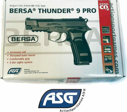 Asg Αεροβόλο Πιστόλι CO2 Bersa Thunder 9 Pro Airgun 4.5mm