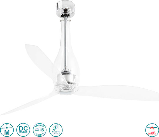 Faro Barcelona Eterfan M Deckenventilator 128cm Durchsichtige