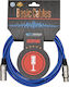 Prostage Kabel XLR-Stecker - XLR-Buchse Blau 1m...